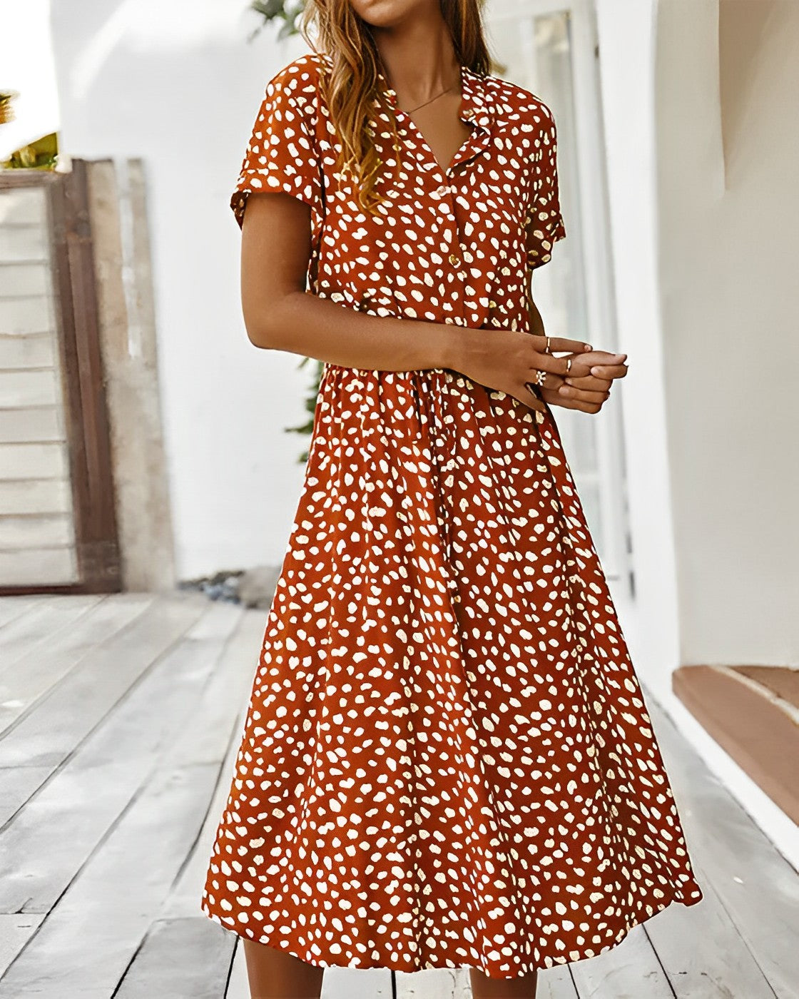 Layla - Colorful dress with print