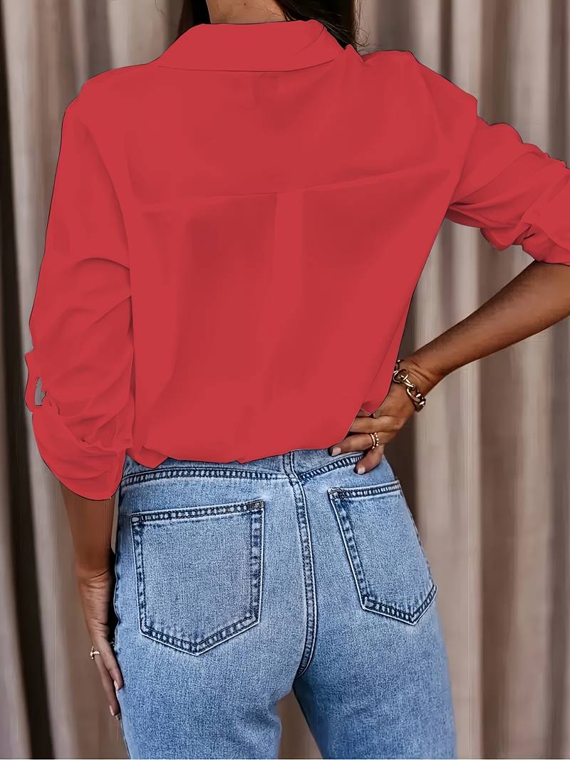 Gimhani | Women's Casual V-Neck Blouse - Comfortable & Stylish