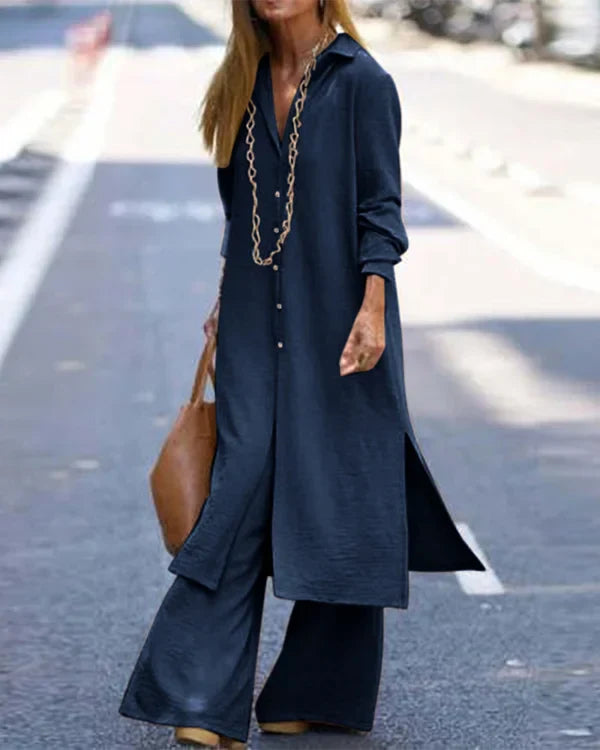 Eliza - Long slimming shirt for women