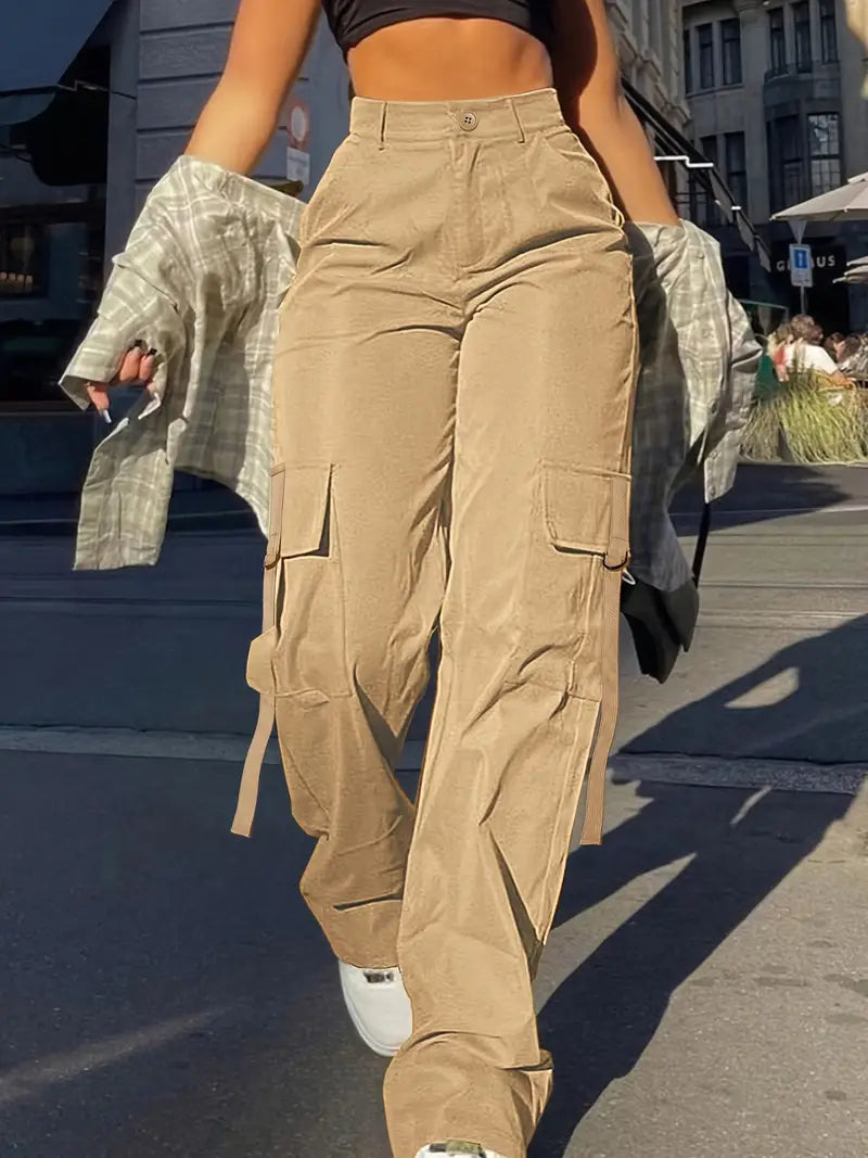 Celia - Plain cargo pants