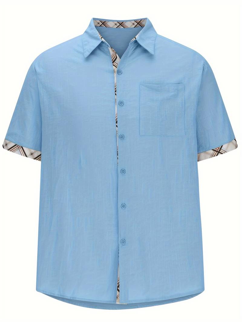 Brandon – Stylish traditional shirt with plaid graphic print
