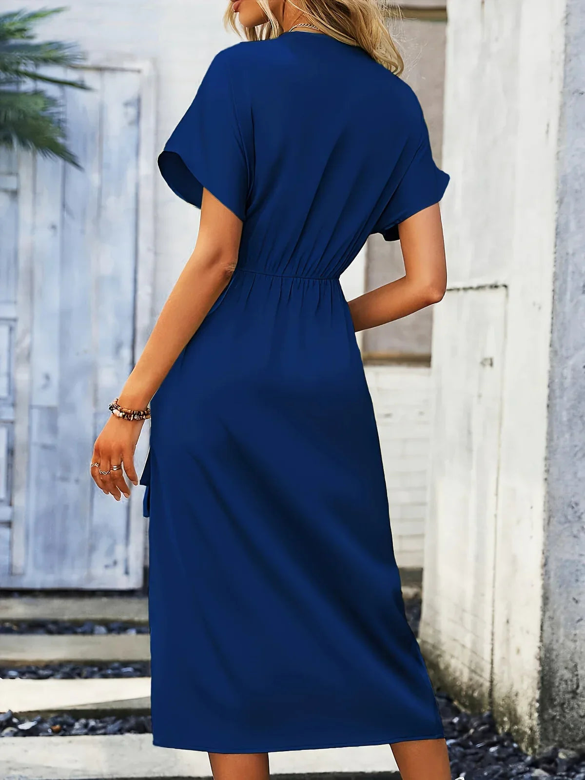 Insulator - Elegant Wrap Dress with V-Neck