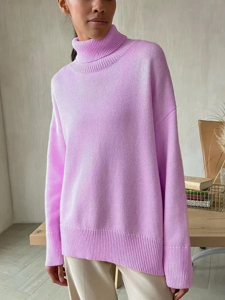 NOVELLE | KNITTED LOOSE TURTLENECK