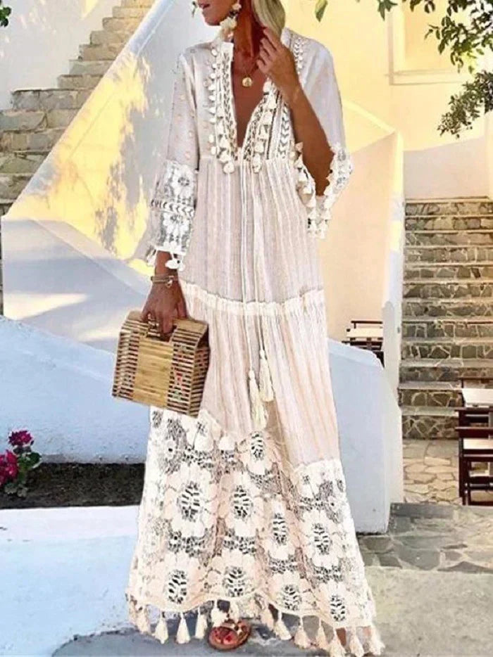 Mattie - Super Stylish Tunic Lace Dress for Women