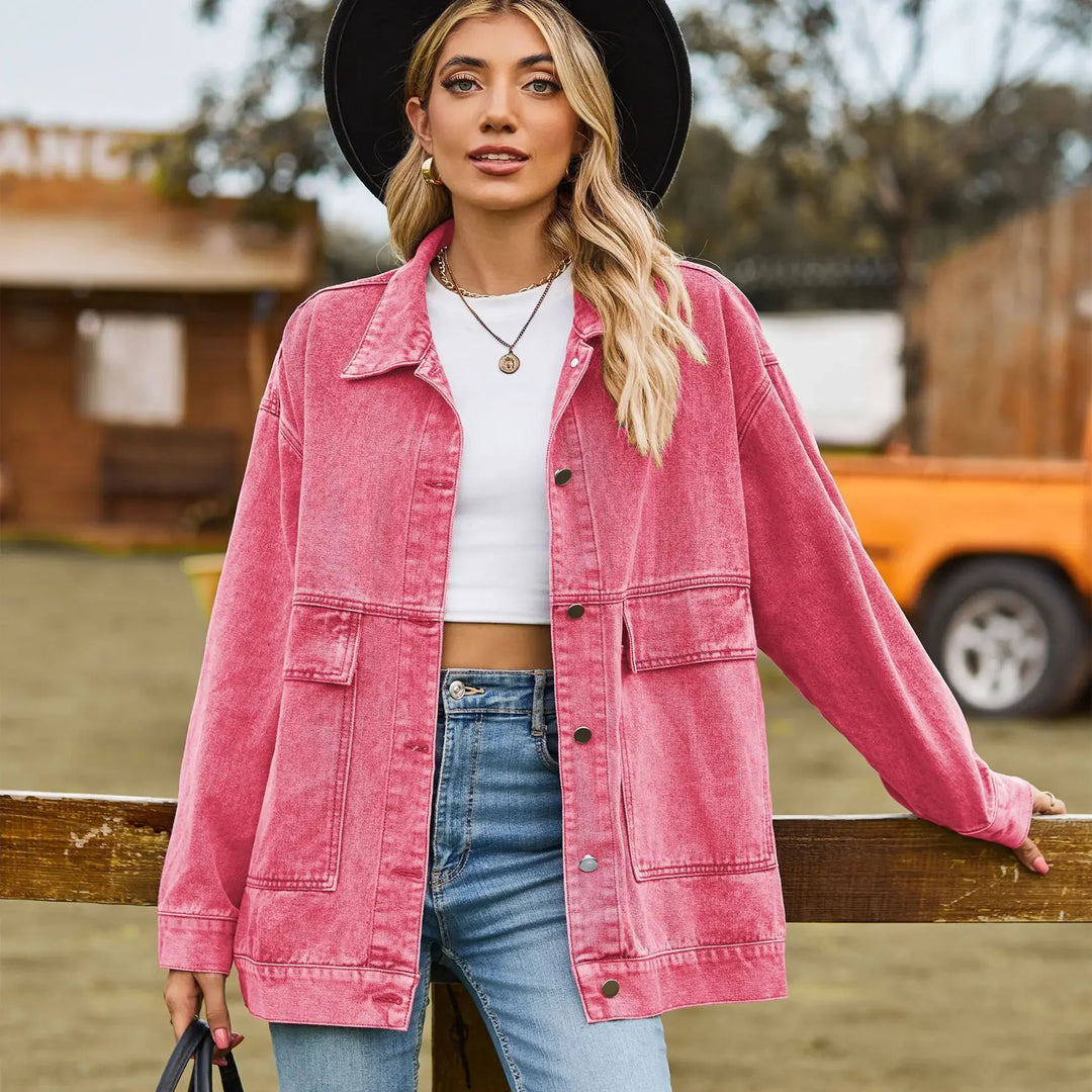 Classic Vintage Denim Jacket for Women