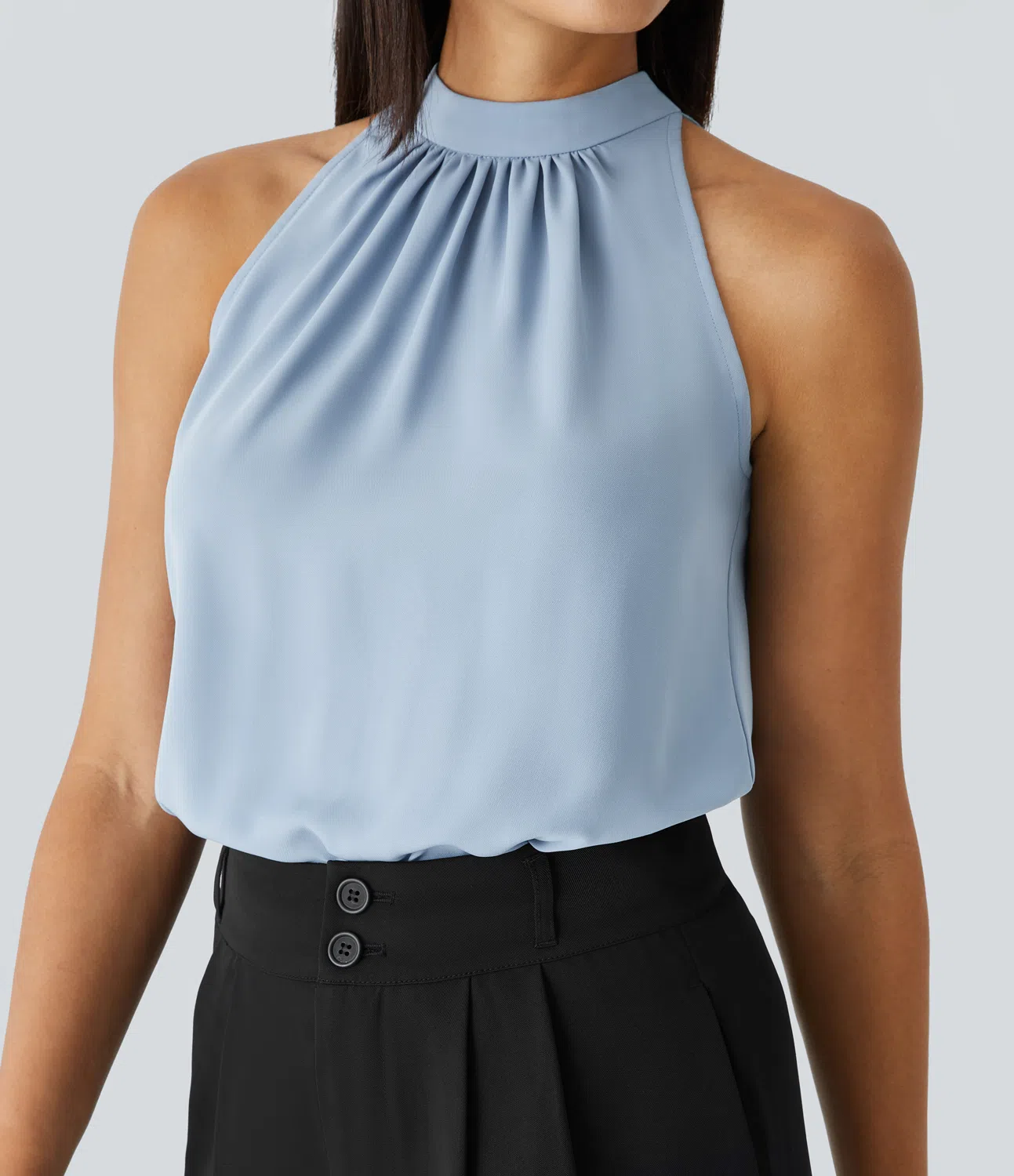 Gabriella | Women's halter - open back blouse