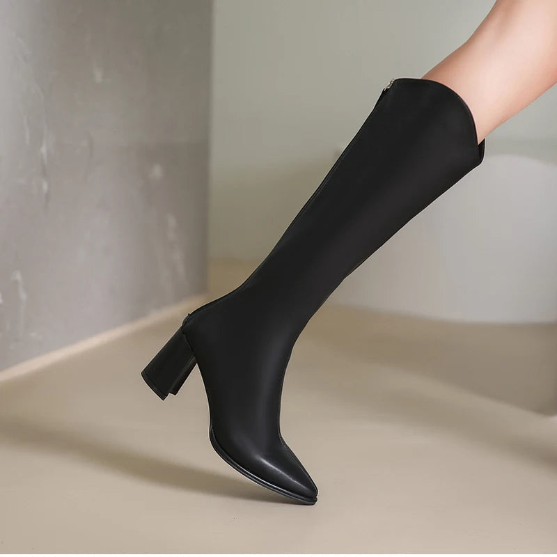 Callie – Stylish Knee-High Riding Boots for Women