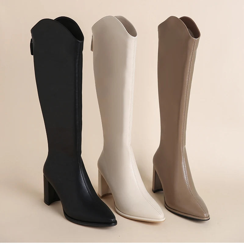 Callie – Stylish Knee-High Riding Boots for Women