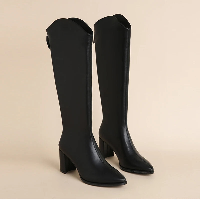 Callie – Stylish Knee-High Riding Boots for Women