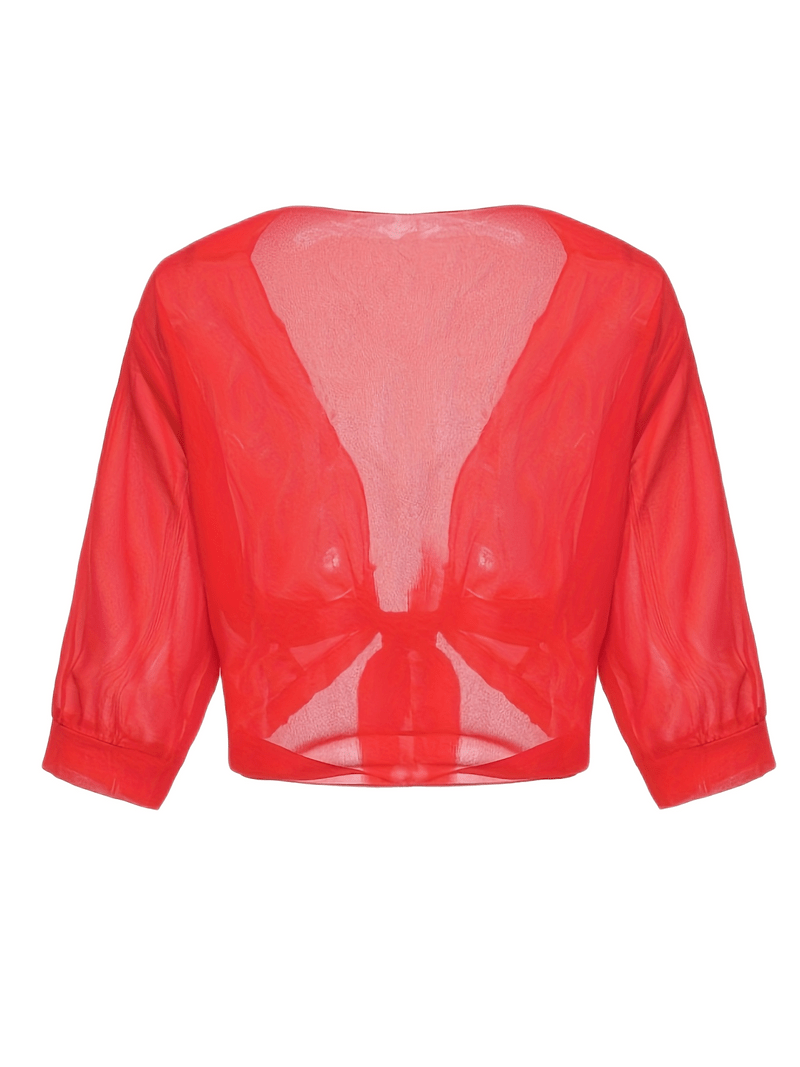 Olivia – blouse with open front for spring