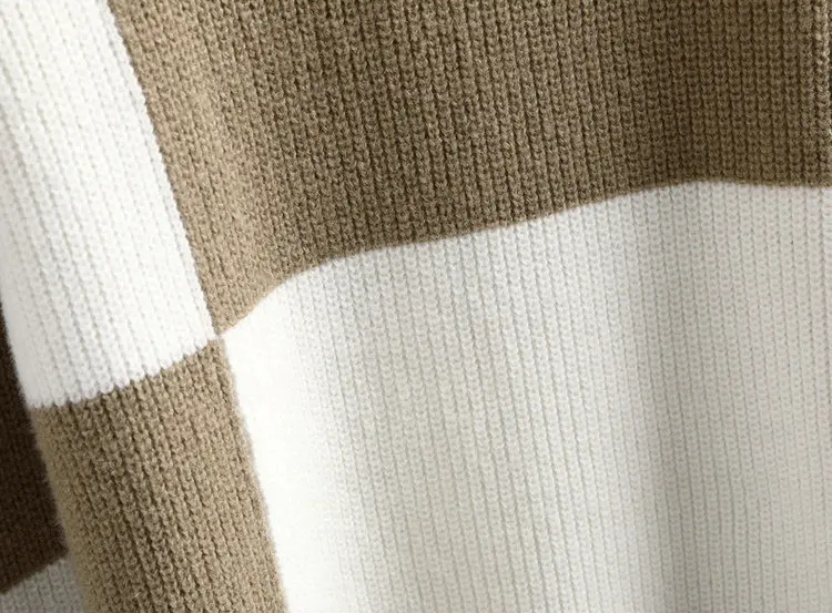 Oscar Color Patch Sweater - Fashionable Knitted Sweater
