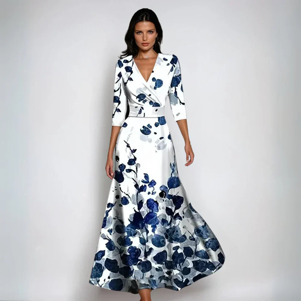 Irina - Fluffy Wrap Maxi Dress