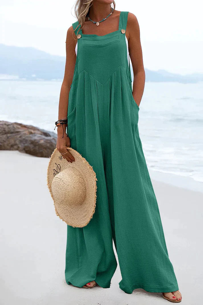 Cassandra - Casual Square Collar Jumpsuits