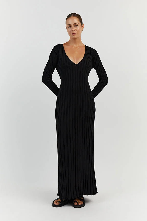 Carilyn - Long Sleeve Midi Dress