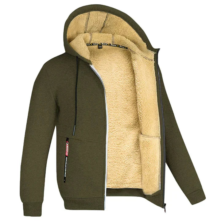 TOMMY - Fleece Zip-up Hoodie