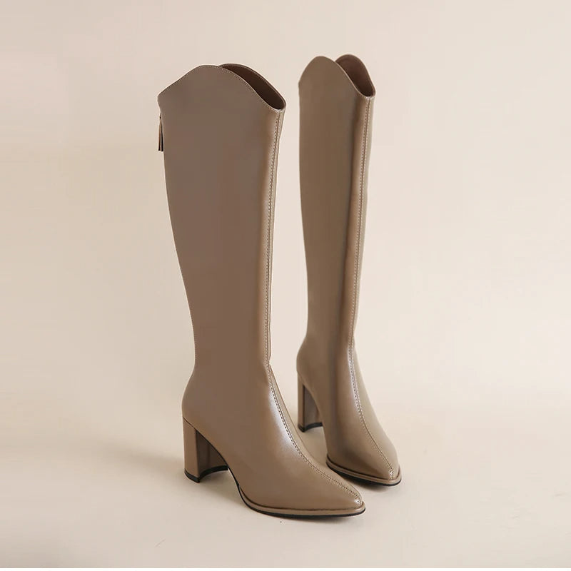 Callie – Stylish Knee-High Riding Boots for Women