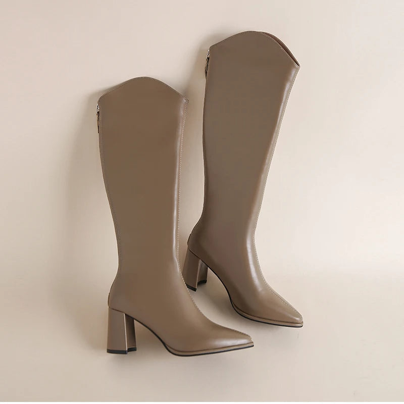 Callie – Stylish Knee-High Riding Boots for Women