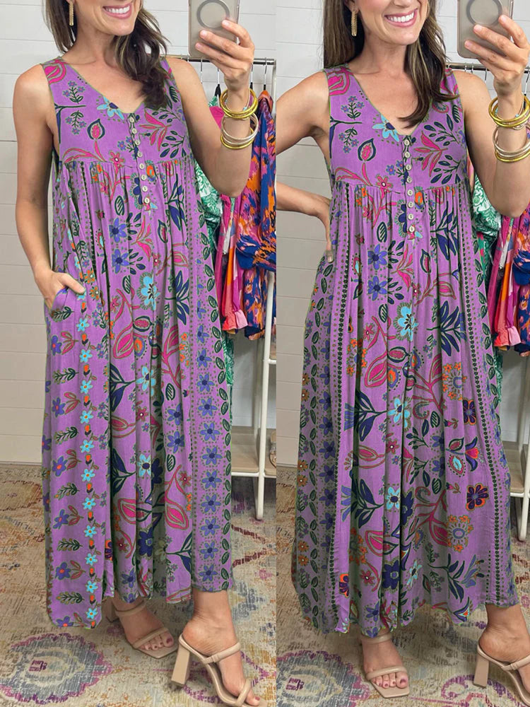 Pauline - Jumpsuit with vintage floral print