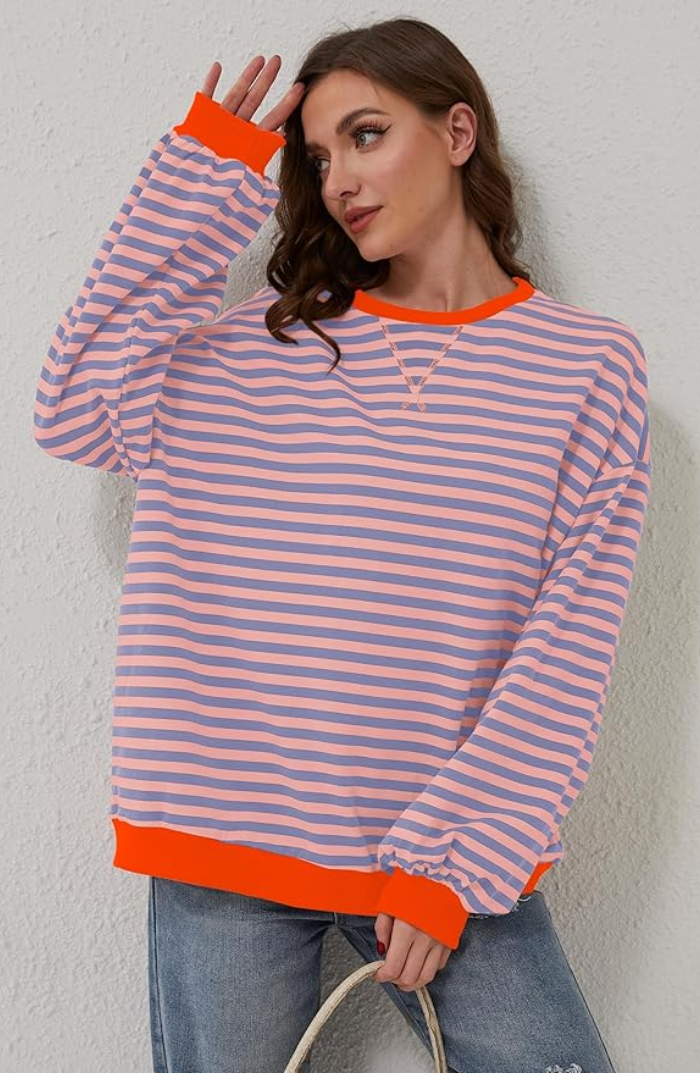 ERICA | STRIPED OVERSIZED SWEATER