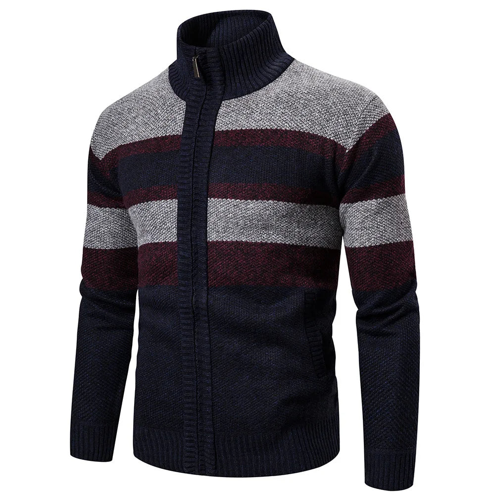 Niek Winter Vest - Striped & Slimfit