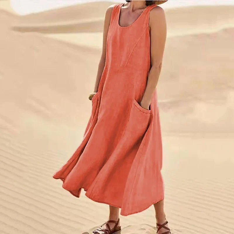 Almaa – Linen Dress for Spring