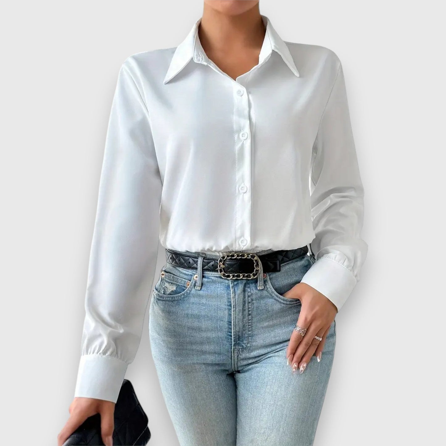 Amara – Elegant Shirt Bodysuit