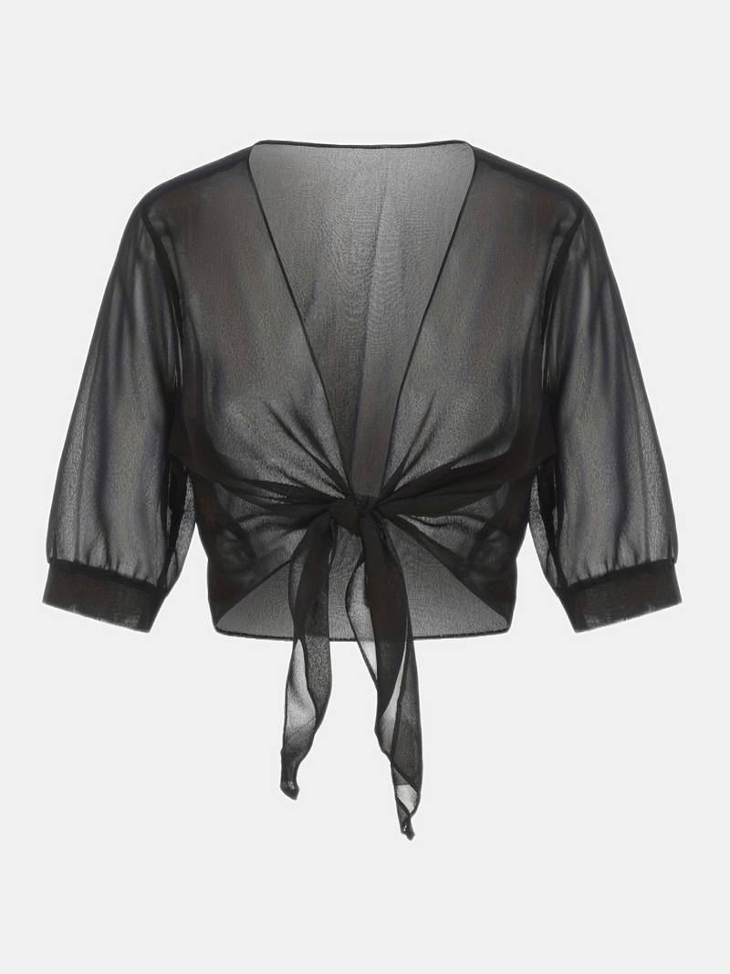 Olivia – blouse with open front for spring