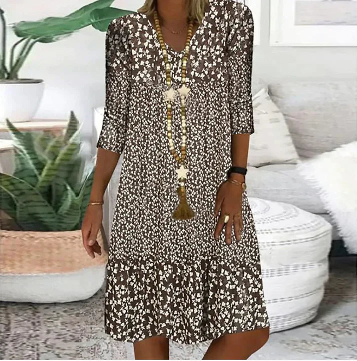 Leilani - Abstract Print Mini Dress