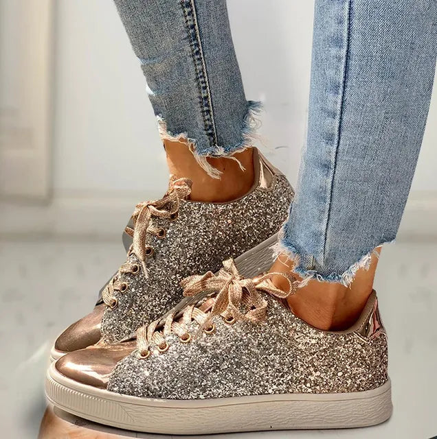 Aria - luxury casual glitter women's shoe