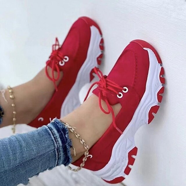 Adeline - Sporty design vulcanized shoes