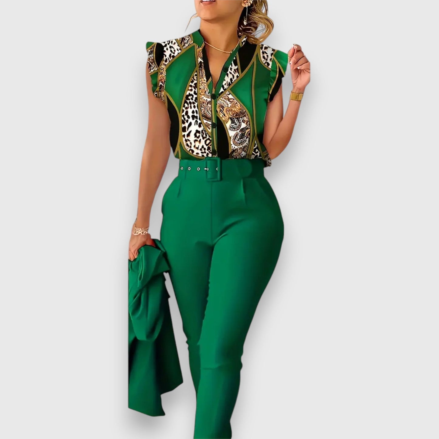 Ivana – Two-piece set with leopard print