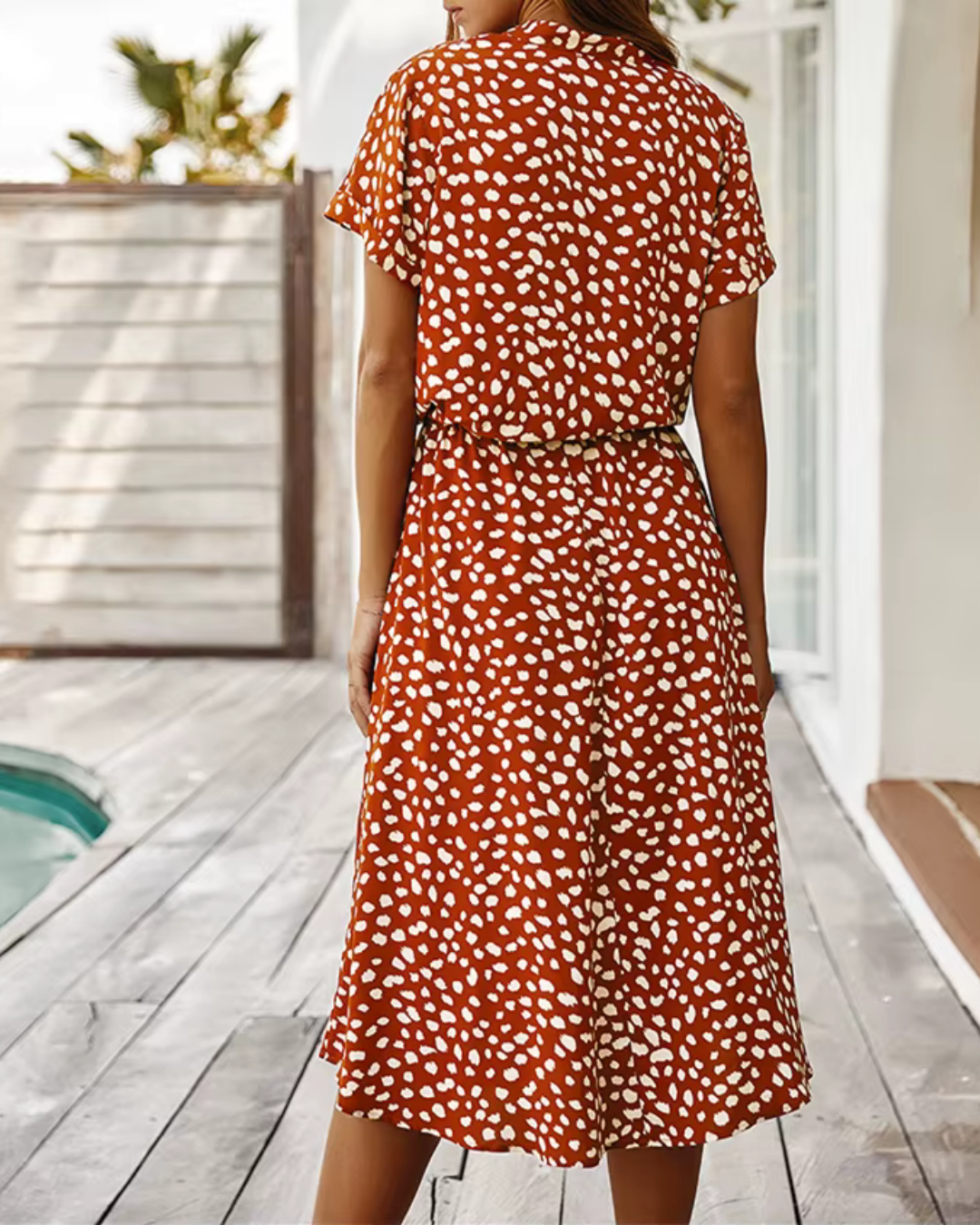 Cecilia - Trendy Dress with Flowing Fit for Sunny Days