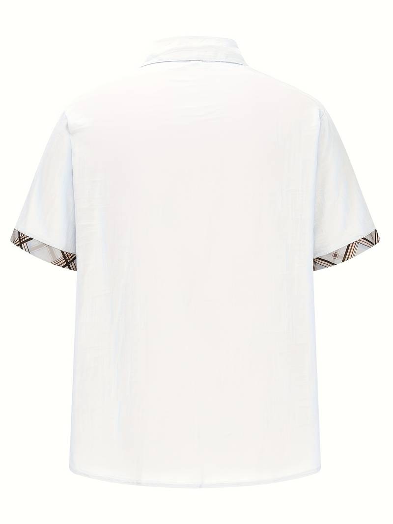 Brandon – Stylish traditional shirt with plaid graphic print