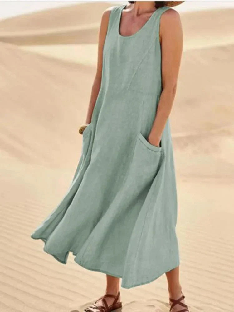 Almaa – Linen Dress for Spring