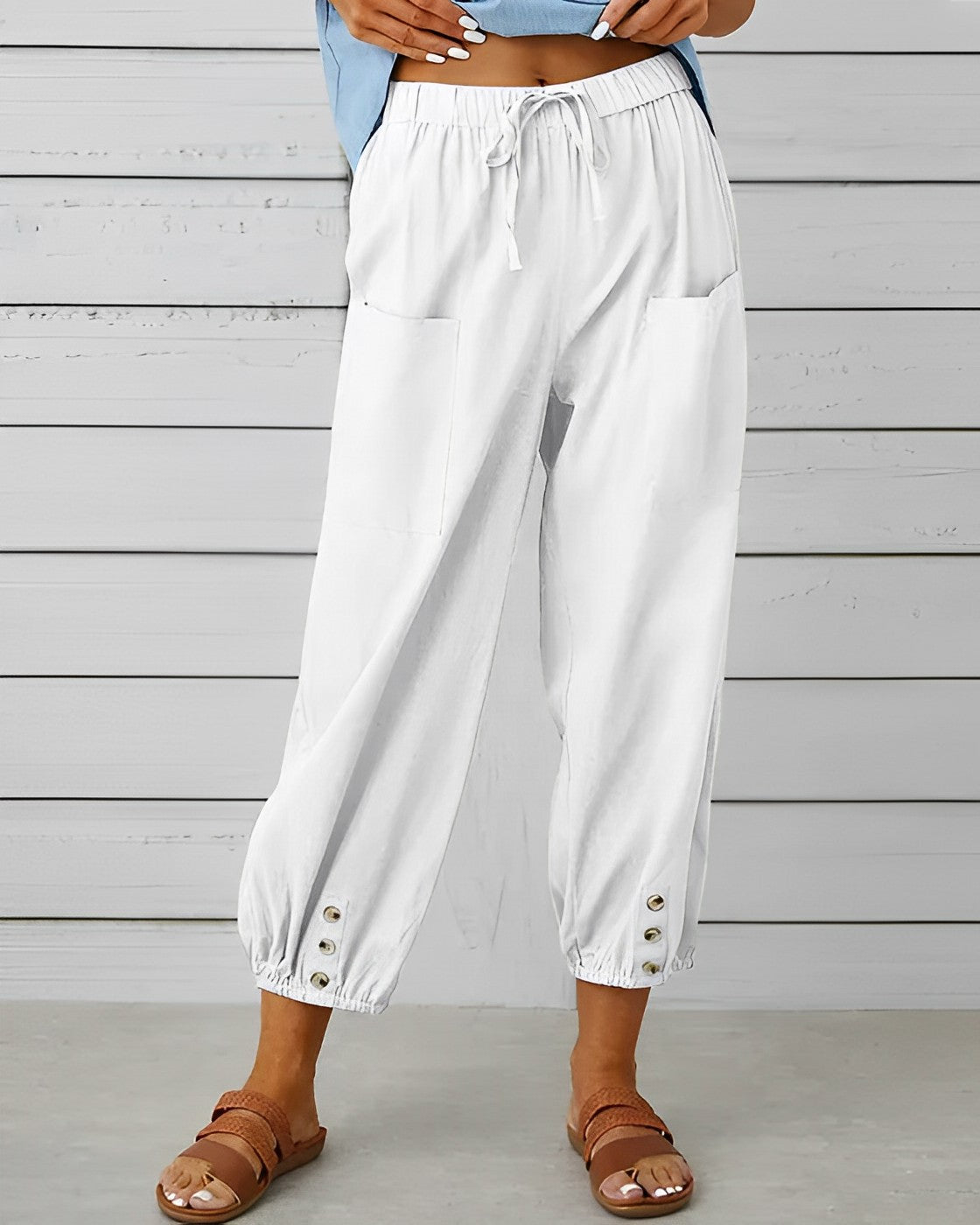 MAYA - High waist wide trousers