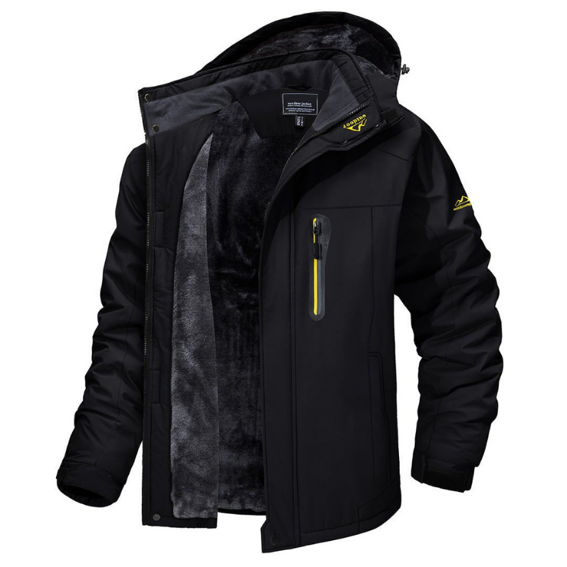 Warm, waterproof winter jacket for men - Karlo