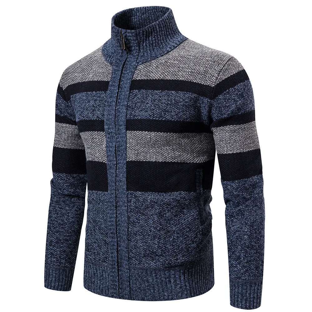 Niek Winter Vest - Striped & Slimfit