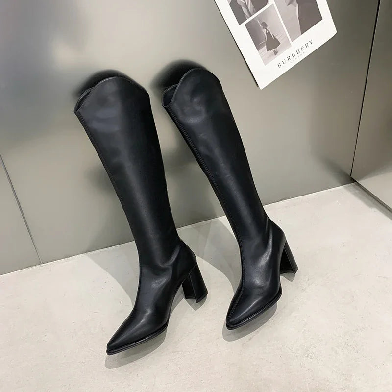 Callie – Stylish Knee-High Riding Boots for Women