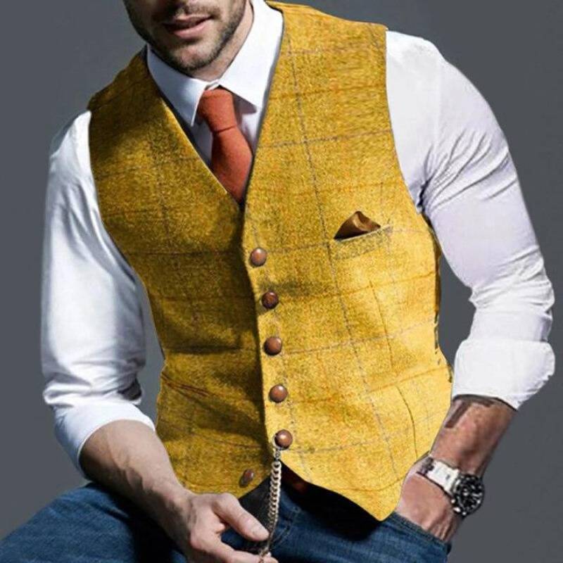 Oscar – Elegant Checked Vest