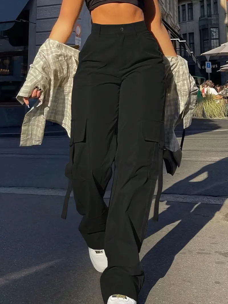 Celia - Plain cargo pants