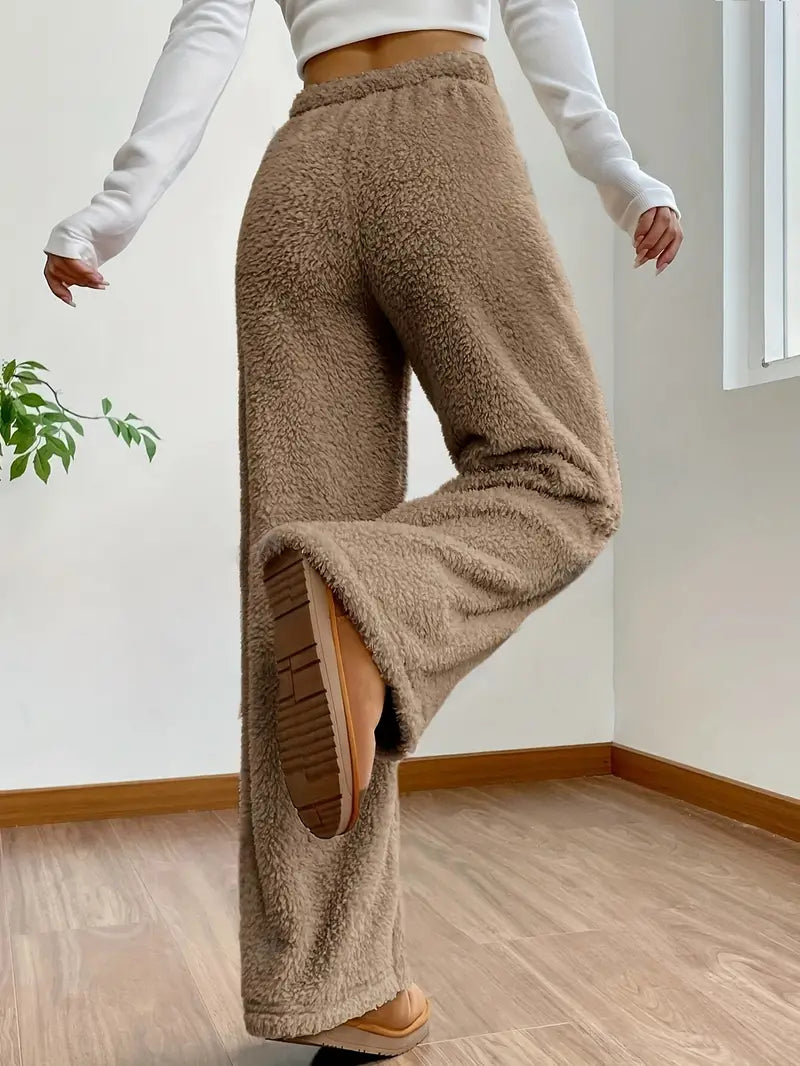 Patricia - Wide leg trousers with drawstring at the waist