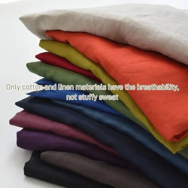 Casual loose linen-cotton shirt