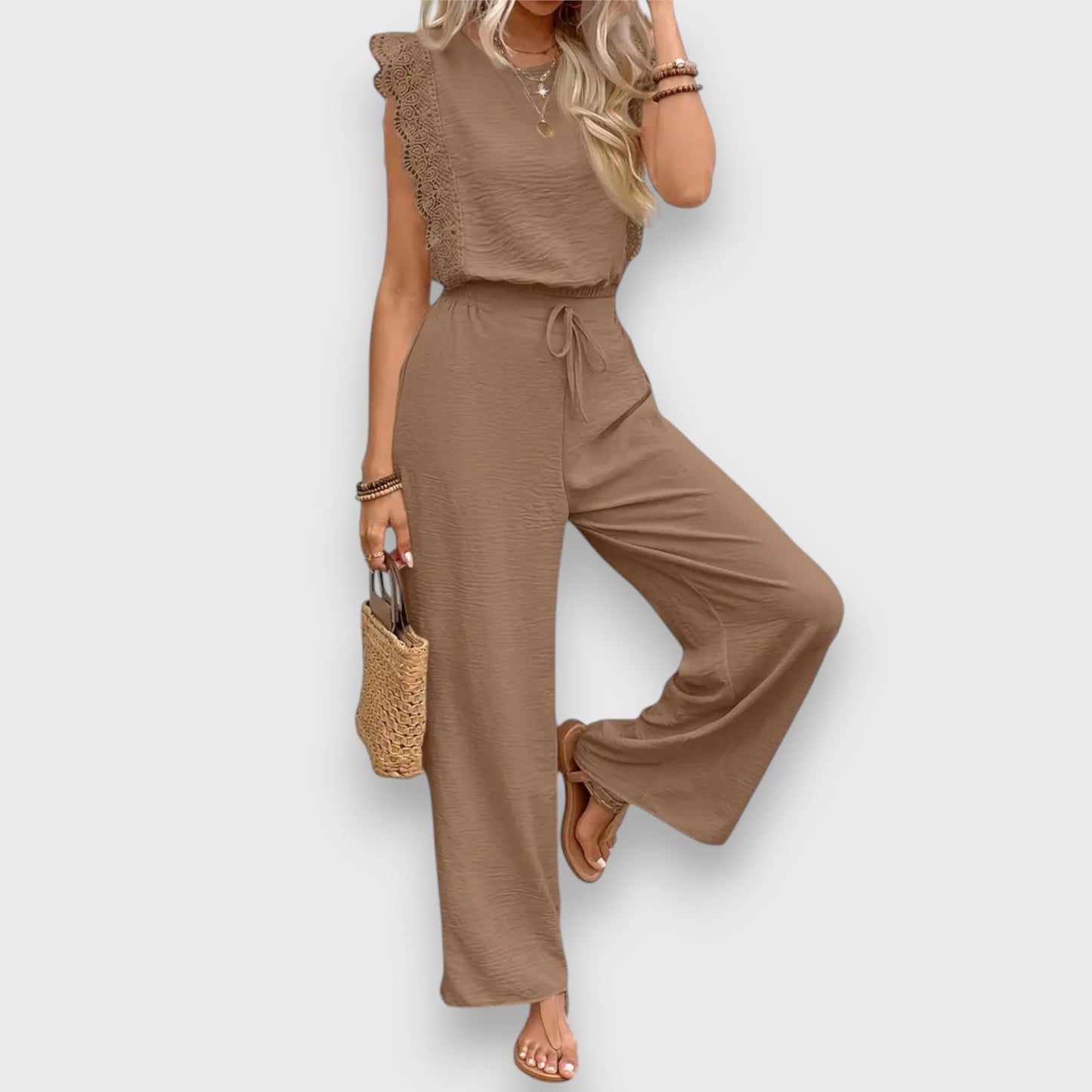 Elise – Two-piece with lace trim