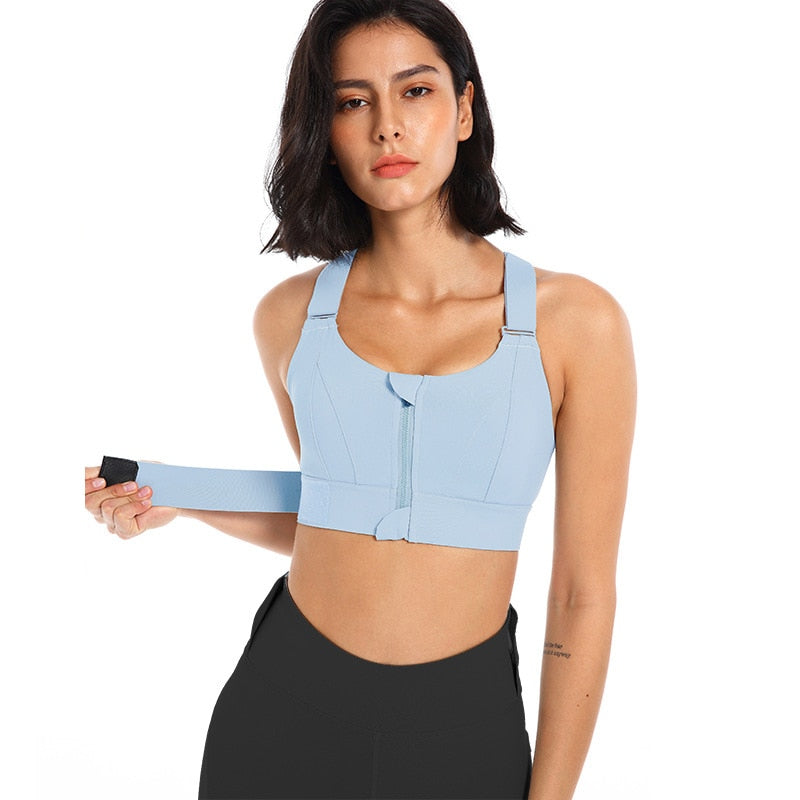 Sports Bra with Zipper & Back Support – Buy 1 Get 1 Free – Livia