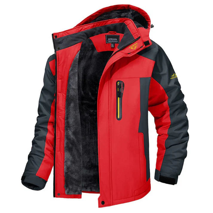 Warm, waterproof winter jacket for men - Karlo