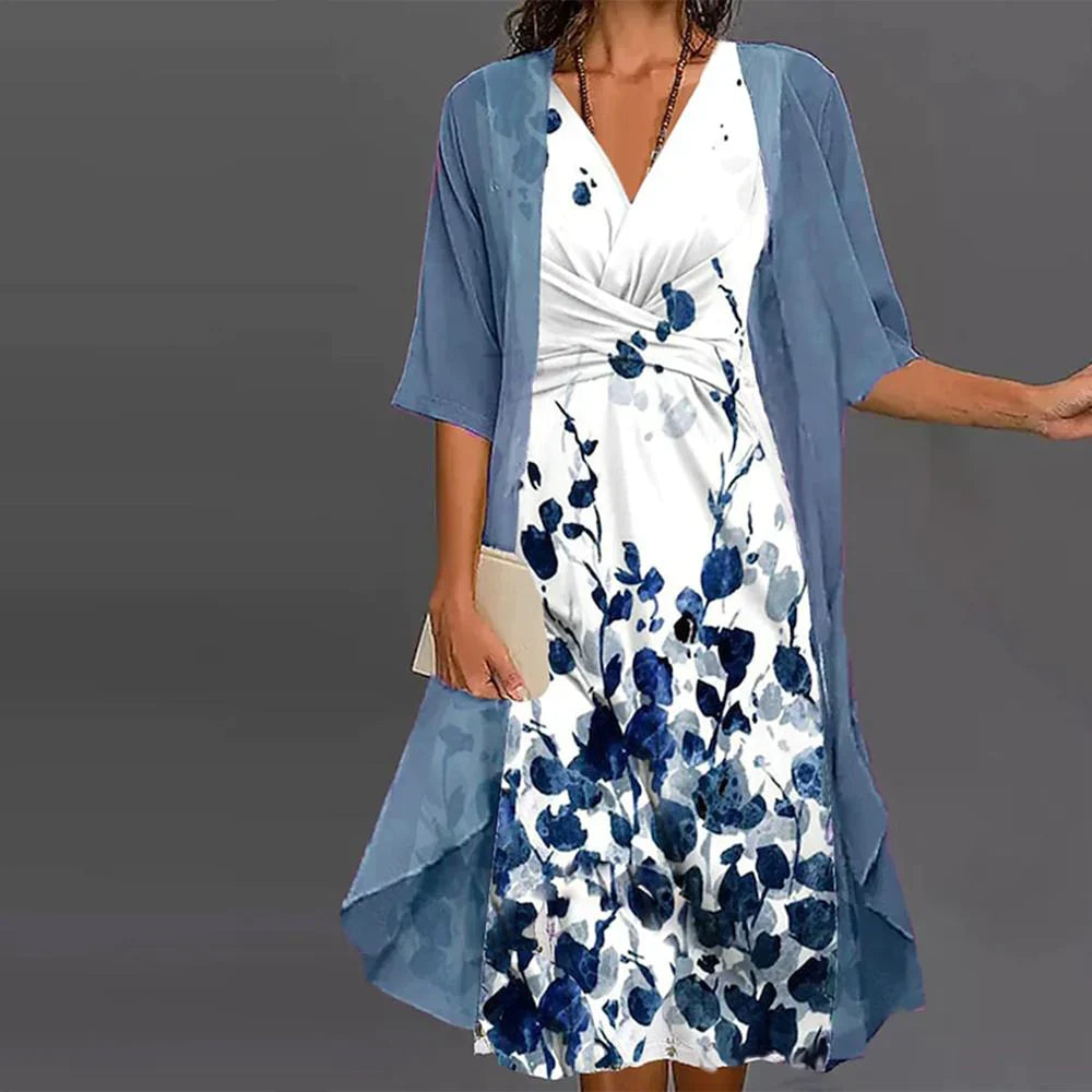 Mia – Two-piece floral midi dress