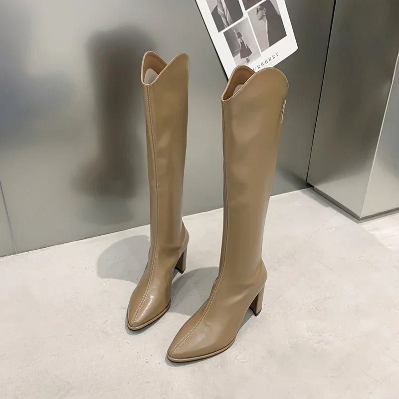 Callie – Stylish Knee-High Riding Boots for Women