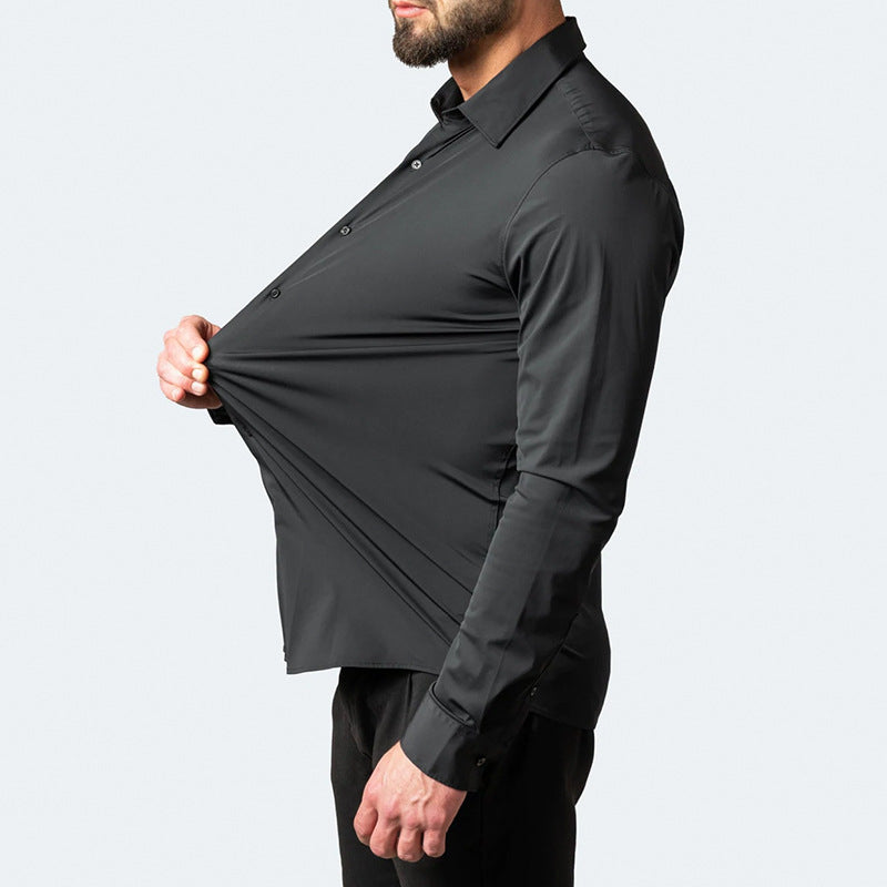 Mario - Men's wrinkle-free stretch shirt