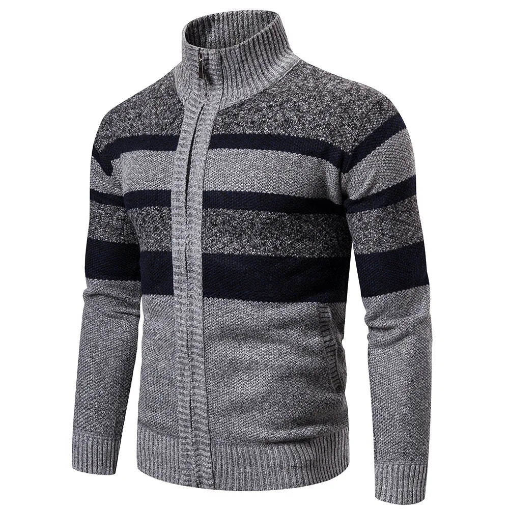 Niek Winter Vest - Striped & Slimfit