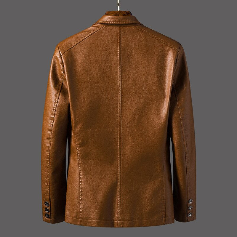 Harvey - Fashionable leather jacket for men